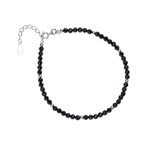 Bracelet en argent S925 pour femmes avec cristal coloré chic