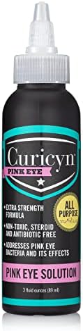 Pink Eye Solution (3 oz), Dog Eye Drops, Conjunctivitis Eye Drops for Dogs, Cats, Livestock and Horses, Dog Eye Wash with Purified Anolyte, Safe and Soothing Dog Eye Drops for Infection