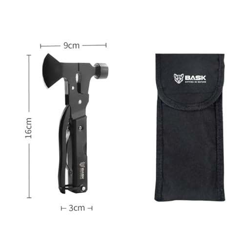 Machadinho Multifunção 13 em 1 – Ferramenta Profissional para Camping, Aventura e Emergências | Prát