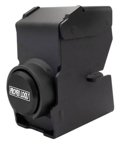 Proven Industries Model 2178 Trailer Lock Fits 2-Inch Trailer Couplers Made in the USA (Black-Square)