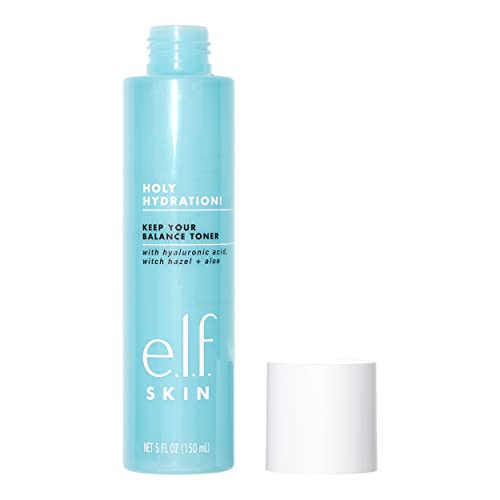 E.l.f, Keep Your Balance Toner, Gentle, Refreshing, Anti-Inflammatory, Removes Makeup & Impurities, Hydrates, Cleanses, Soothes, Infused With Hyaluronic Acid, Witch Hazel And Aloe, 5.07 Fl Oz #TOP1