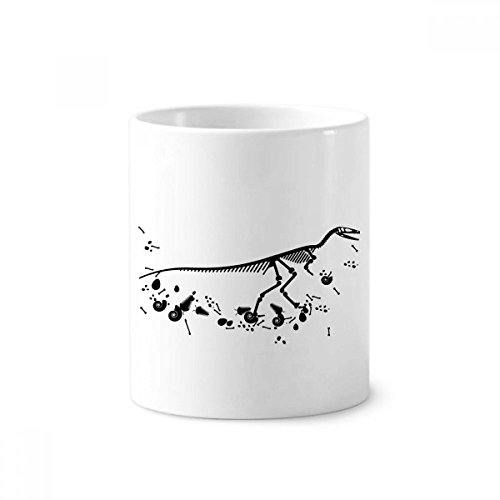 Pot à crayons dinosaure énorme coupe blanche céramique 350ml