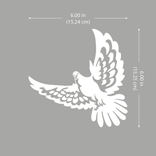 Image of WIRESTER 6 inch Clear Vinyl Decal Sticker Decoration for Car Window (Or Any Flat Surface) - Bird