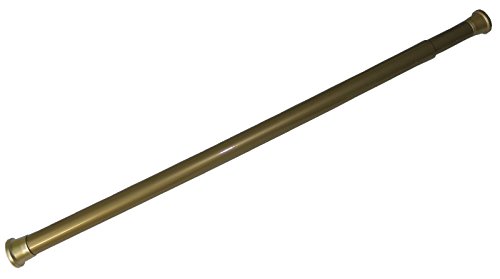 ALU DUSCHVORHANGSTANGE 140 cm - 250 cm GOLD TELESKOPSTANGE KLEMMSTANGE GARDINENSTANGE! SPRING SHOWER ROD GOLD