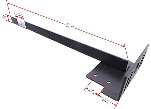 TECH TEAM Bed Frame Extension Set, Extend a Metal Bedframe to Meet a Headboard Footboard, 2 Pieces, Hardware Included, Black - Thumbnail 6