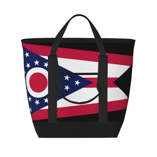 Sac isotherme haut de gamme Ohio grand sac de courses noir
