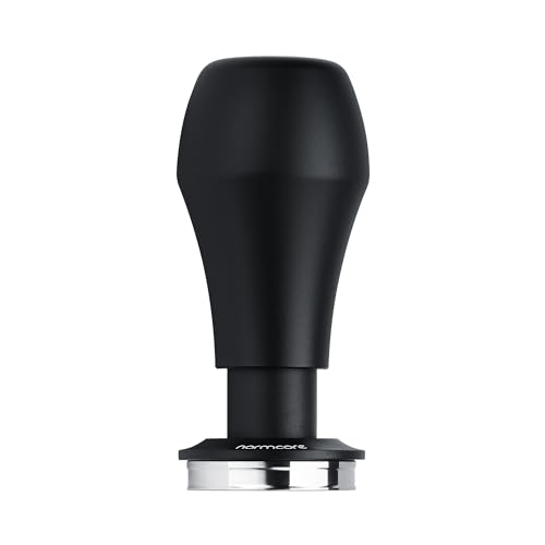 Normcore 39mm Coffee Tamper V4.1 with Click Sound Feedback, Spring Loaded Tamper With Stainless Steel Flat Base, Compatible with Flair Classic, Flair Signature, NEO Flex, Black
