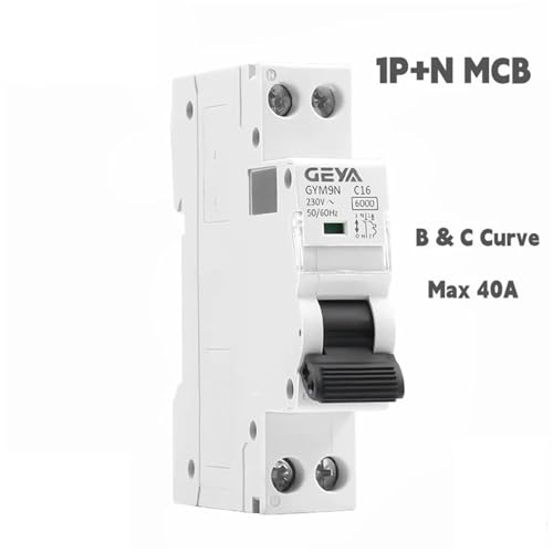Magnetotérmico 1P+N 25A Curva B para Proteger Circuitos de Iluminación Led 2