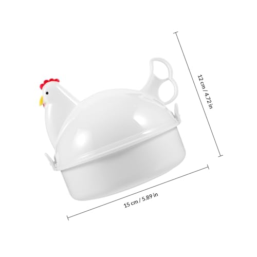 Molde para cocinar huevos en microondas antiadherente y rápido, juego de 2 piezas 3
