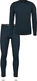 normani Herren Merino Unterwäsche-Set Garnitur (Unterhemd und Unterhose) 100% Merinowolle Thermounterwäsche Ski-Funktionsunterwäsche Farbe Petrol Größe 6XL