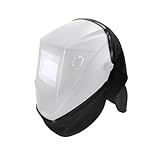 Juego de funda extendida y babero para casco de soldadura, diseño envolvente dividido con sello de ajuste a presión para protección completa del cuello y la cabeza, accesorios para capucha de soldador