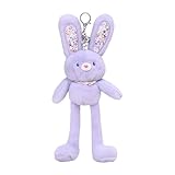 Juguete de peluche de conejo suave - Lindo muñeco de peluche de conejito, de animal esponjoso | Accesorio decorativo compacto para mochila, bolso, bolso, decoración, cumpleaños, vacaciones, via