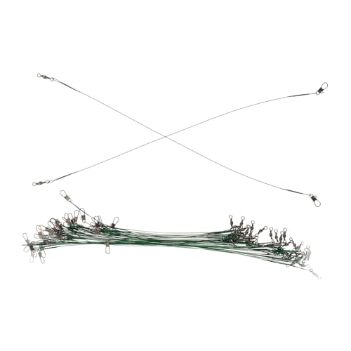 40 unidades hilo de acero para pesca Green 30 cm miniatura 1