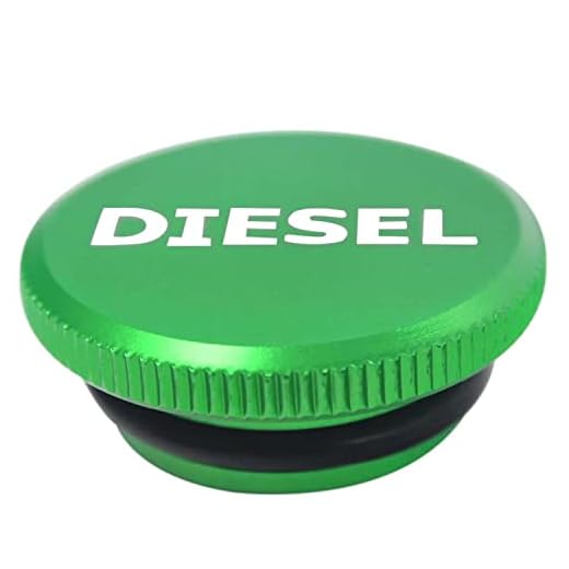 Diesel Fuel Cap - Larger Size Billet Aluminum Tank Gas Cap Compatible with 13-19 Dodge Ram 1500 2500 Cummins EcoDiesel GM 3.0 Duramax Pick-up Truck Accessories - Replacement Eco Tanks Magnetic Green