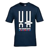 Pet Shop Boys Dreamworld 2023 Tour T-Shirt, Navy, X-Large