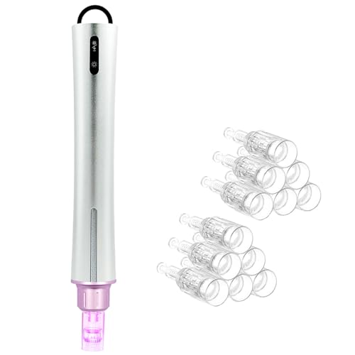 PIPM Microneedling Derma Pen With Cartridges 0.25mm,Beauty Using At Home Y81