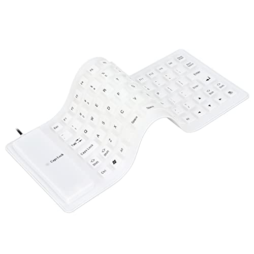 Sanpyl Roll-up Silicone Keyboard, Fully Sealed Waterproof...