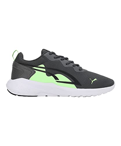 PUMA PUMA Unisex Low-Top Sneaker, Shadow Gray Fizzy Lime Black, 8.5 US Men