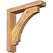Ekena Millwork BKT0402X16X16IMP04SWR Imperial Craftsman Smooth Bracket w/Offset Brace, Western Red Cedar