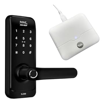 Fechadura Digital SL205 Com Biometria Senha Cartão E Chave