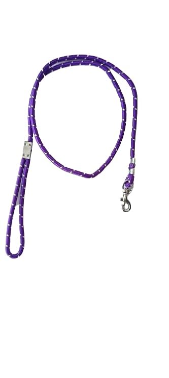Amazon Brand - Umi Dog Nylon Leash/Rope with Strong Steel Hook & Comfortable Handle for Dogs -?(Purple, 9 mm)