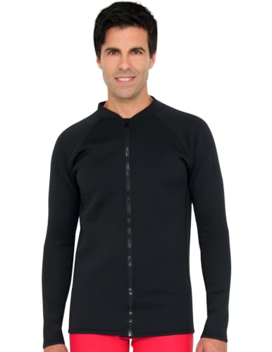 Tuga Hombre Camiseta de Neopreno con Cremallera Completa, Protección Solar UPF 50+, Hecho en USA miniatura 1