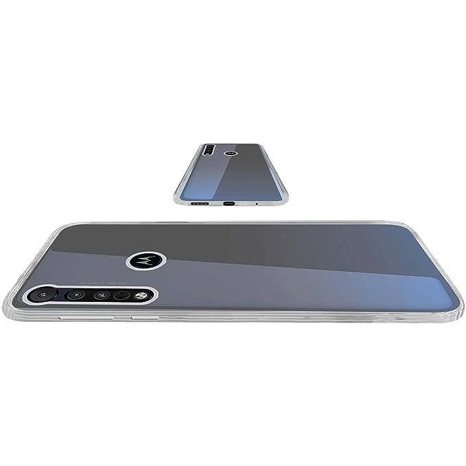 Image of COVERBLACK Rubber Back Cover for Moto One Macro-PAGS0005IN - Transparent