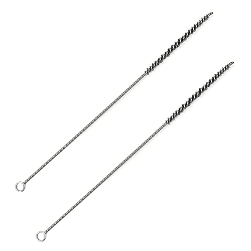 Image of Utoolmart Steel Wire Cleaning Brush, Spiral Power Tube Brush, 0.2-inch Diameter 12-inch Length, 2pcs
