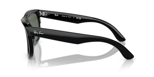 Ray-Ban Unisex's Rbr0502s Wayfarer Reverse Sunglasses, Black/Dark Green, 53 mm - Image 2