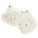 Cabilock Vassoio di Gioielli in Ceramica Anello Porta Orecchini Piatto Gingillo Collana a Forma di Gatto Braccialetti Organizzatore di Gioielli Piatti Vassoio da Portata di Sushi Vassoio