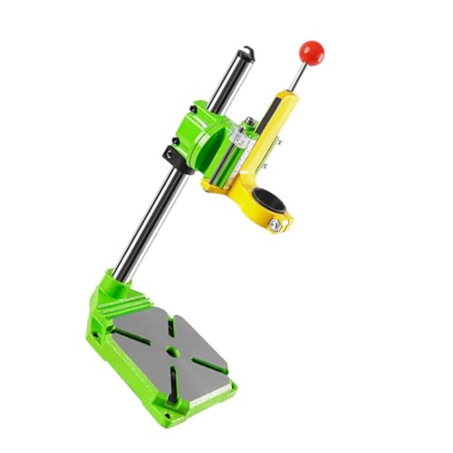 Heavy Duty Drill Press Stand with Adjustable Angled and Precisions Gear Systems for Wood Metal Projects Metal Drilling