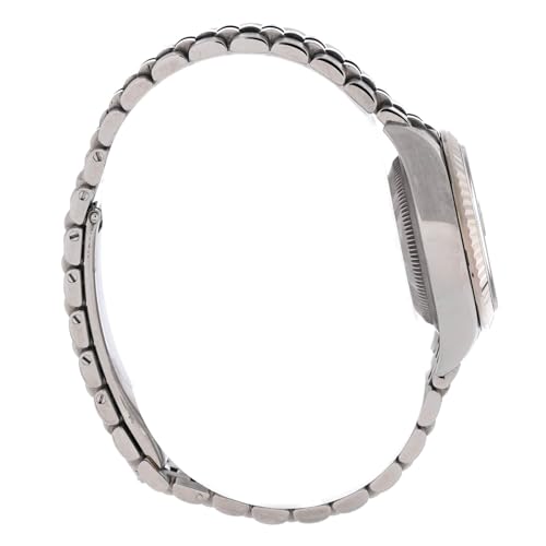 Pre-Loved Oyster Perpetual Datejust Dark Grey Automatic Watch Stainless Steel and White Gold 283