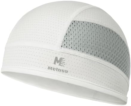 MELASA Cooling Skull Caps Helmet Liner, Lightweight Mesh Under Helmet Cycling Motorcycle Hard Hat Sweat Liner for Men Women