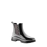 Lemon Jelly Rory, Bottines Femme de Pluie, Ornées d'Élastiques à Motif Animalier et Parfumées au Citron