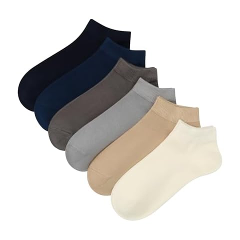 Women's Thin Low Cut Ankle Cotton Socks - 6 Pairs Lightweight Non-Slip No Show Socks, Classic Casual Running Socks (US, Numeric, 8, 11, Regular, Regular, Multicolor2) Cover