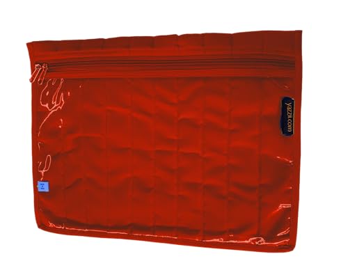 Image of Yazzii Travel Pouch - Portable and Multifuctional for Sewing Accessories, Crafting, Beading, & More - Red