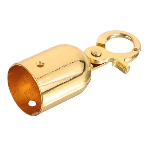 BESTYASH Embout De Corde Avec Crochet Fermoir Pour Barrière Séparateur De File Attente Résistant à Usure Finition Argentée