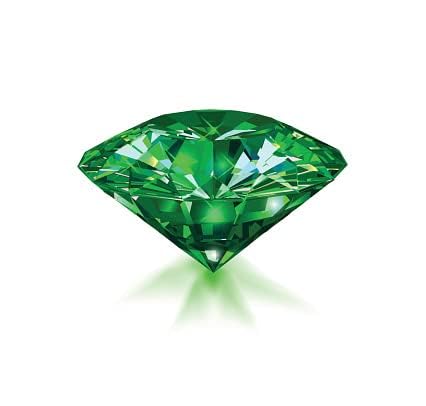 14.25 Ratti 13.50 Carat Green Zircon Stone American Diamond Original Certified Faceted Cut Loose Gemstone for Men and Women (A55)