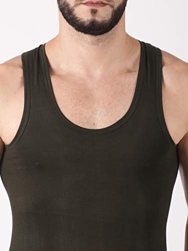 Image of Dollar Lehar Men Combed Cotton Round Neck Vest -Colour May Vary