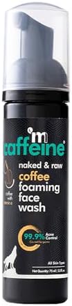 mCaffeine Coffee Foaming Face Wash for Oily Skin | Anti Acne Face Wash for Oil Control & Acne Prone Skin | For Men & Women | Daily Use Face Cleanser for Hot & Humid Weather | 75ml