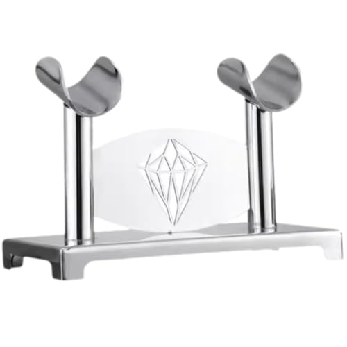 マイクスタンド マイクホルダー ストレージ ステンレススチール ワイヤレスマイクホルダー 多機能 便利 標準適合 ほとんどのマイクスタンドブームアームと互換性あり (シルバー)