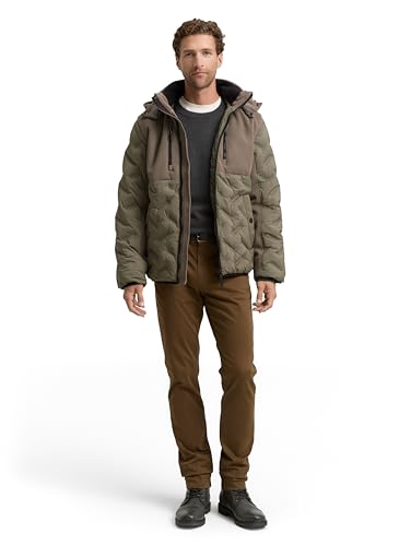 TOM TAILOR Herren Hybrid Puffer-Jacke mit Steppung – Ansicht 4