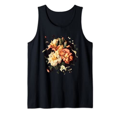 Vintage Gladiolus Inspired Flower Plant Lover gardening Camiseta sin Mangas