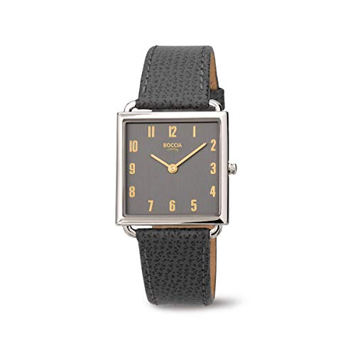 Preisvergleich Produktbild Boccia Damen Analog Quarz Uhr mit Leder Armband 3305-03