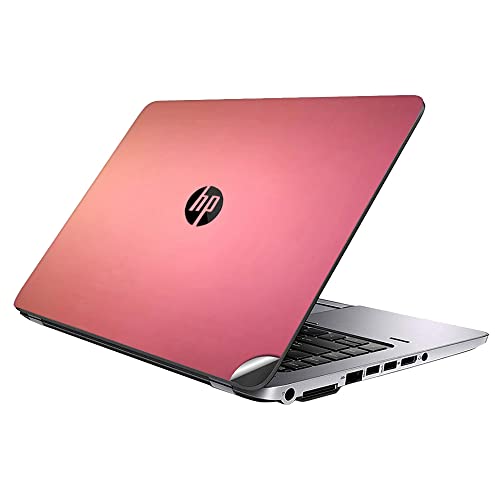 Image of GADGETS WRAP Premium Vinyl Laptop Decal Top Only Compatible with HP EliteBook 840 G1 & G2 - Rose Gold Metallic