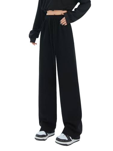 Pantalon jogging femme coton ample décontracté pour sport et yoga