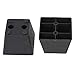 RDEXP 2.36 x2.95 x 2.16 Black Plastic Trapezoid Sofa Couch Furniture Legs Feet Pack of 4 (Type 4)