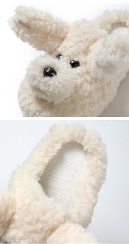 Furry Puppy Slippers for Women Warm Dog Slippers Cozy House Shoes Sandals Slides Indoor Outdoor2