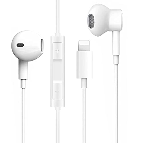 Auriculares Iphone Auriculares para iPhone, auriculares inalámbricos con micrófono y control de volumen compatibles con iPhone X/XS/XR/11/11...