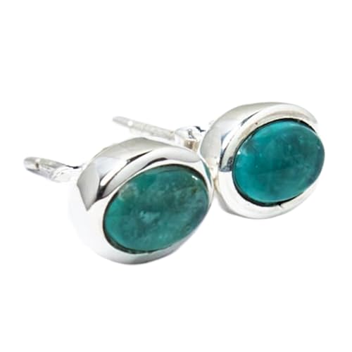 Apatite boucles d'oreilles puces argent 925 le cadeau d'anniversaire unisexe idéal
